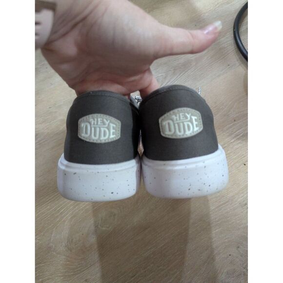 Men's Hey Dude Cody Sport Mesh Charcoal Gray Slip On Tennis Shoes Sneakers Sz 14 - Picture 11 of 16